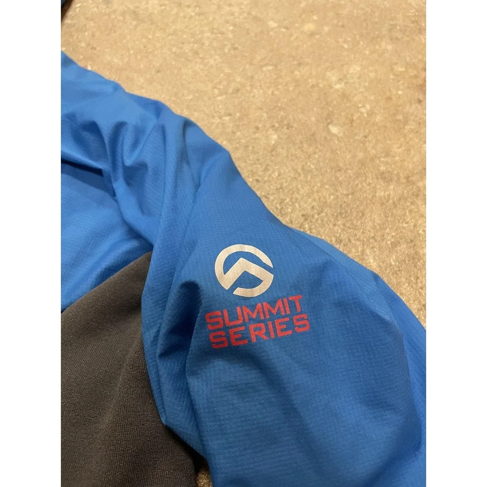 The North Face Jacket Mens Large Blue Black Summit Series Seven Summits‎ Hooded